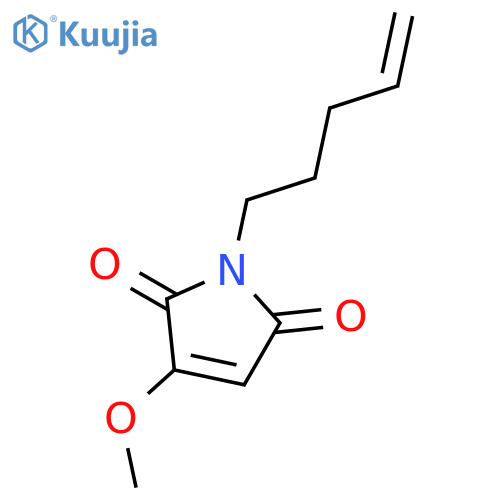 1H-Pyrrole-2,5-dione, 3-methoxy-1-(4-penten-1-yl)- structure