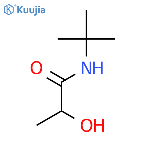 Propanamide, N-(1,1-dimethylethyl)-2-hydroxy- structure