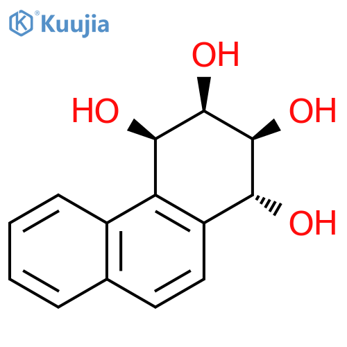 (1R,2S,3R,4R)-rel-1,2,3,4-Tetrahydro-phenanthrene-1,2,3,4-tetrol structure