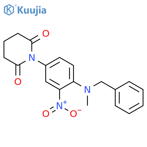 2,6-PIPERIDINEDIONE, 1-[4-[METHYL(PHENYLMETHYL)AMINO]-3-NITROPHENYL]- structure