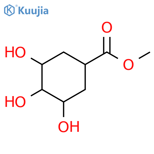 Cyclohexanecarboxylic acid, 3,4,5-trihydroxy-, methyl ester structure