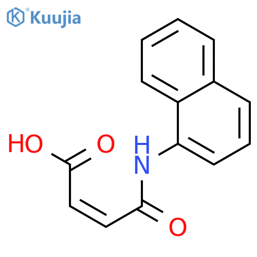 (2Z)-3-(naphthalen-1-yl)carbamoylprop-2-enoic acid structure