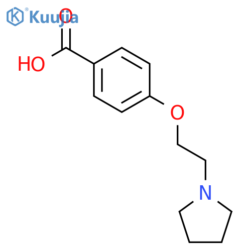 4-(2-Pyrrolidin-1-yl-ethoxy)-benzoic acid structure