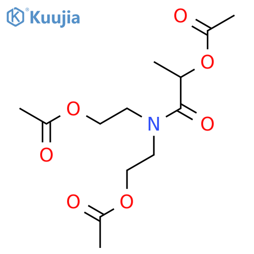 Propanamide,2-(acetyloxy)-N,N-bis[2-(acetyloxy)ethyl]- structure