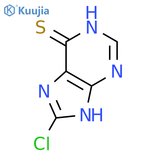 6H-Purine-6-thione,8-chloro-1,9-dihydro- structure