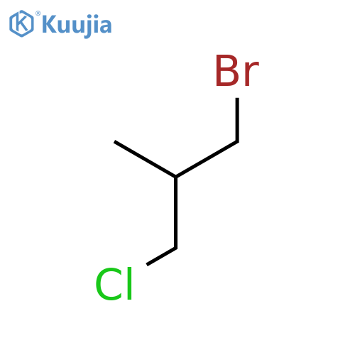 1-Bromo-3-chloro-2-methylpropane structure