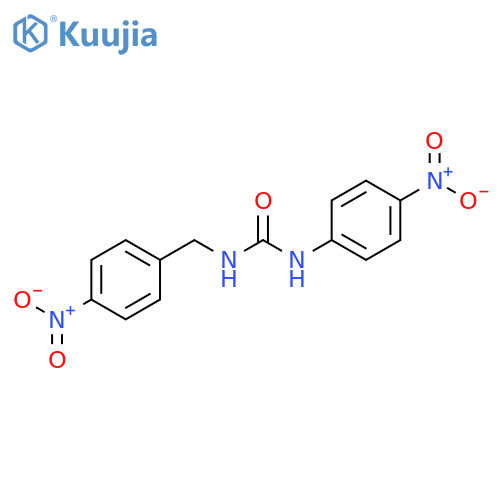 Urea, N-(4-nitrophenyl)-N'-[(4-nitrophenyl)methyl]- structure