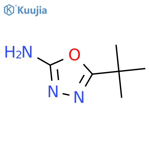 5-tert-butyl-1,3,4-oxadiazol-2-amine structure