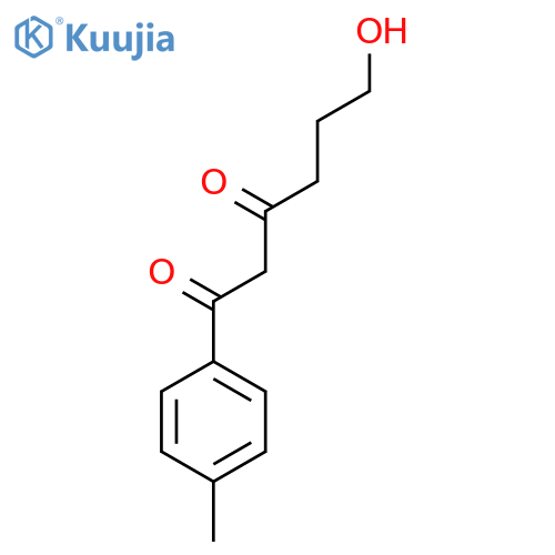 6-hydroxy-1-(4-methylphenyl)-1,3-hexanedione structure