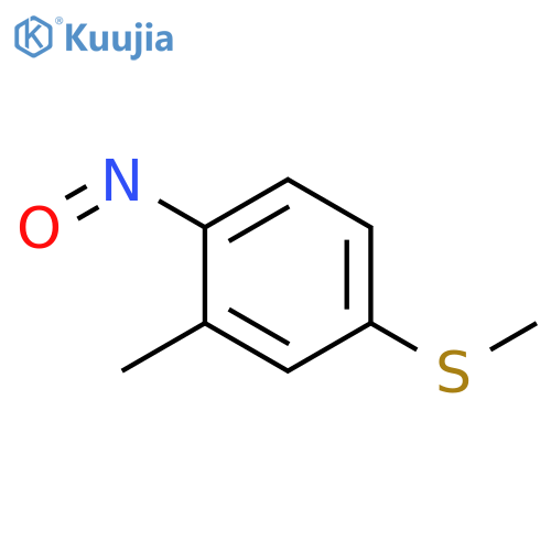 Benzene, 2-methyl-4-(methylthio)-1-nitroso- structure