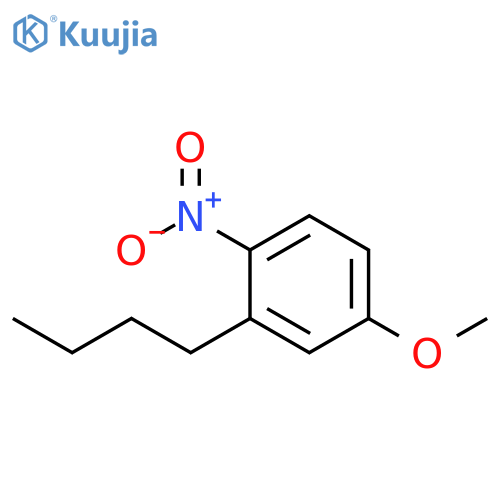 Benzene, 2-butyl-4-methoxy-1-nitro- structure
