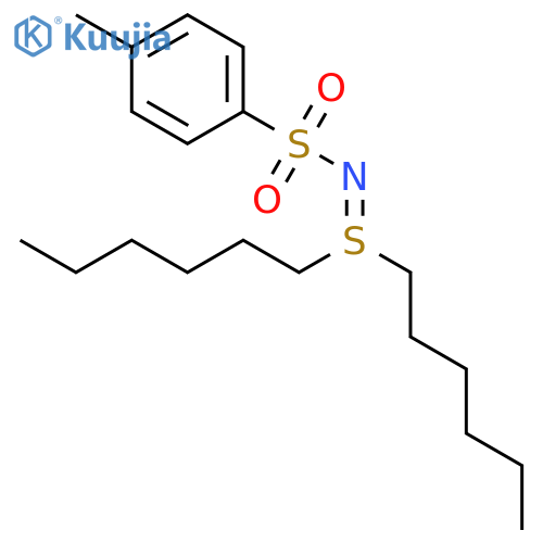 SULFILIMINE, S,S-DIHEXYL-N-[(4-METHYLPHENYL)SULFONYL]- structure