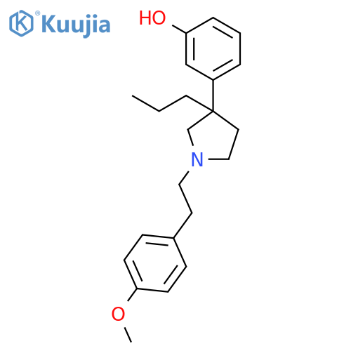 Phenol,3-[1-[2-(4-methoxyphenyl)ethyl]-3-propyl-3-pyrrolidinyl]- structure