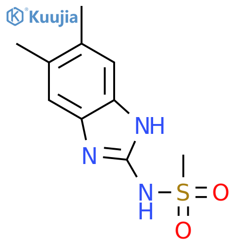 METHANESULFONAMIDE, N-(5,6-DIMETHYL-1H-BENZIMIDAZOL-2-YL)- structure