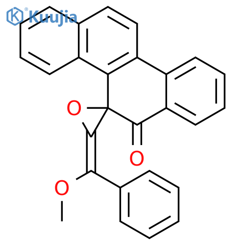 Spiro[chrysene-5(6H),2'-oxiran]-6-one, 3'-(methoxyphenylmethylene)- structure