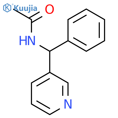 N-(Phenyl-pyridin-3-yl-methyl)-acetamide structure
