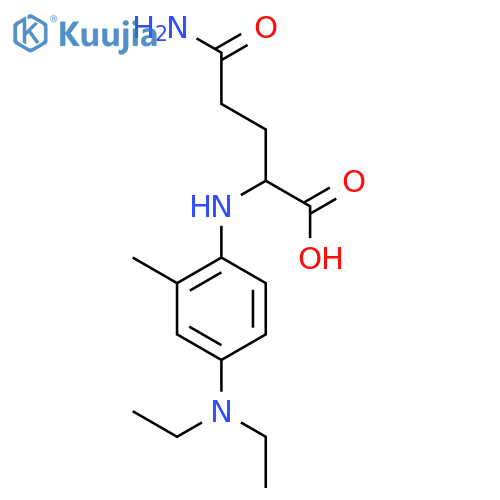 L-Glutamine, N-[4-(diethylamino)-2-methylphenyl]- structure