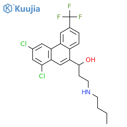 9-Phenanthrenemethanol,a-[2-(butylamino)ethyl]-1,3-dichloro-6-(trifluoromethyl)- structure