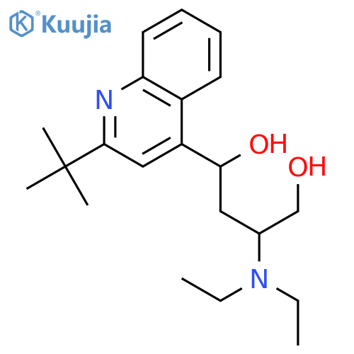1,4-BUTANEDIOL, 3-(DIETHYLAMINO)-1-[2-(1,1-DIMETHYLETHYL)-4-QUINOLINYL]- structure