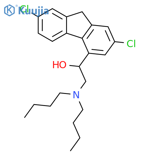 2-(Dibutylamino)-1-(2,7-dichloro-9H-fluoren-4-yl)ethanol structure