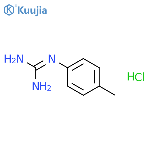 Guanidine,N-(4-methylphenyl)-, hydrochloride (1:1) structure