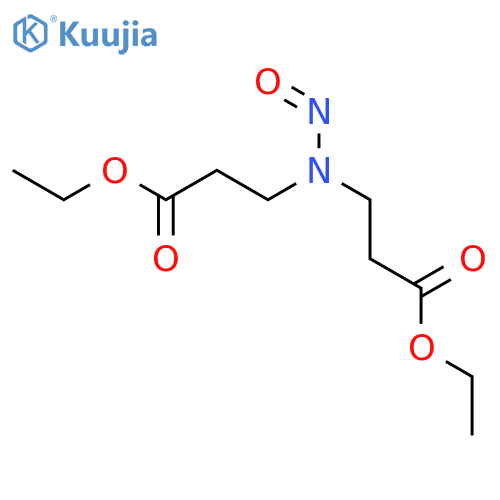 Ethyl 3-[(3-ethoxy-3-oxopropyl)-nitrosoamino]propanoate structure