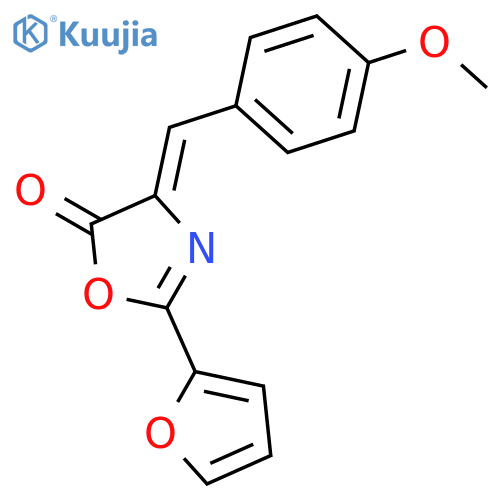 5(4H)-OXAZOLONE, 2-(2-FURANYL)-4-[(4-METHOXYPHENYL)METHYLENE]- structure