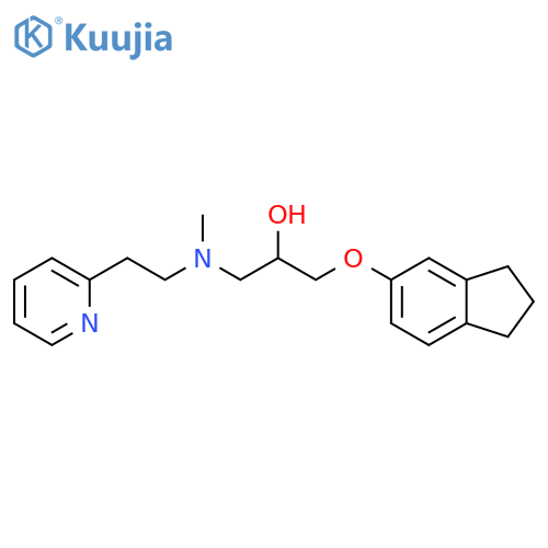 2-Propanol,1-[(2,3-dihydro-1H-inden-5-yl)oxy]-3-[methyl[2-(2-pyridinyl)ethyl]amino]- structure