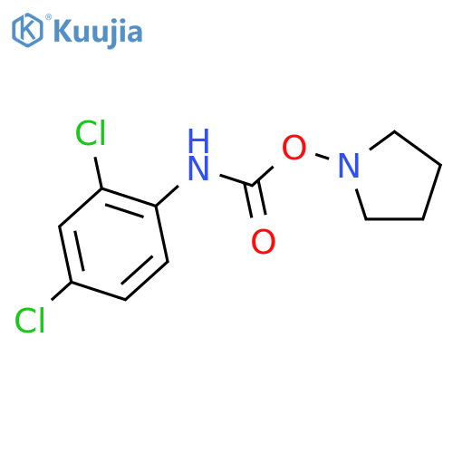Carbamic acid,(2,4-dichlorophenyl)-, pyrrolidinyl ester (9CI) structure
