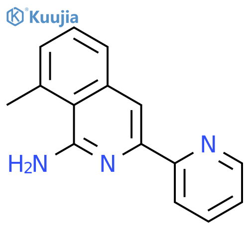 1-Isoquinolinamine, 8-methyl-3-(2-pyridinyl)- structure