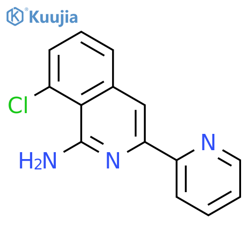 1-Isoquinolinamine, 8-chloro-3-(2-pyridinyl)- structure