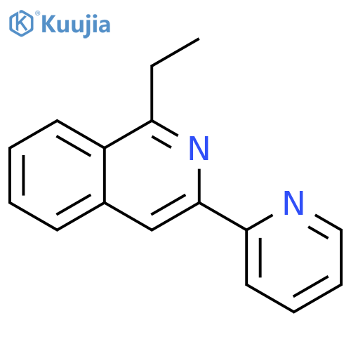 ISOQUINOLINE, 1-ETHYL-3-(2-PYRIDINYL)- structure