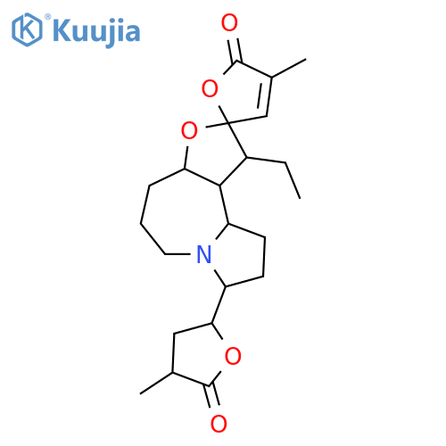 Spiro[furan-2(5H),2'-[2H]furo[3,2-c]pyrrolo[1,2-a]azepin]-5-one,1'-ethyl-1',3'a,4',5',6',8',9',10',10'a,10'b-decahydro-4-methyl-8'-[(2R,4R)-tetrahydro-4-methyl-5-oxo-2-furanyl]-,(1'R,2S,3'aS,8'R,10'aR,10'bS)-rel-(-)- structure