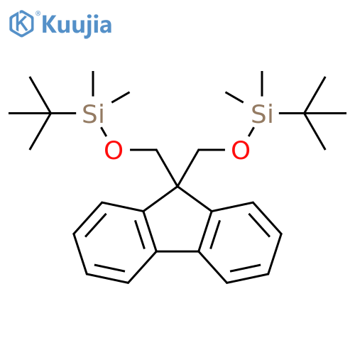 Silane,[9H-fluoren-9-ylidenebis(methyleneoxy)]bis[(1,1-dimethylethyl)dimethyl- structure