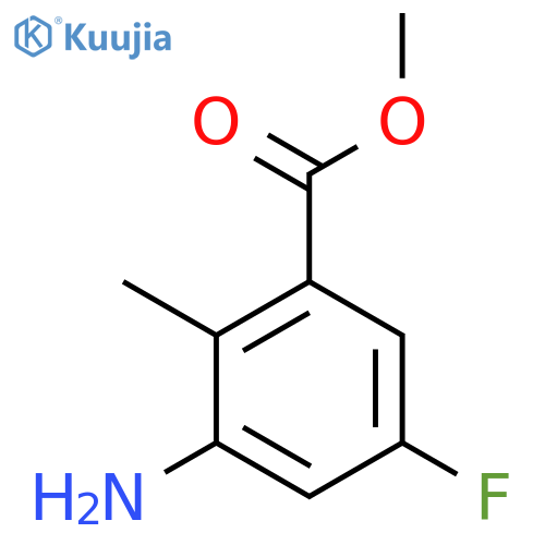 methyl 3-amino-5-fluoro-2-methylbenzoate structure