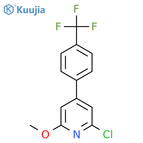 PYRIDINE, 2-CHLORO-6-METHOXY-4-[4-(TRIFLUOROMETHYL)PHENYL]- structure