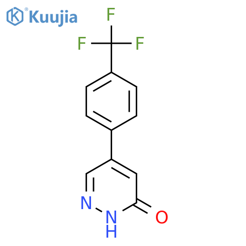 3(2H)-PYRIDAZINONE, 5-[4-(TRIFLUOROMETHYL)PHENYL]- structure