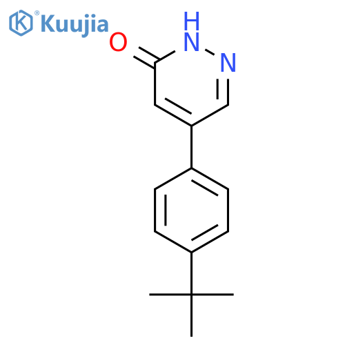 3(2H)-Pyridazinone, 5-[4-(1,1-dimethylethyl)phenyl]- structure