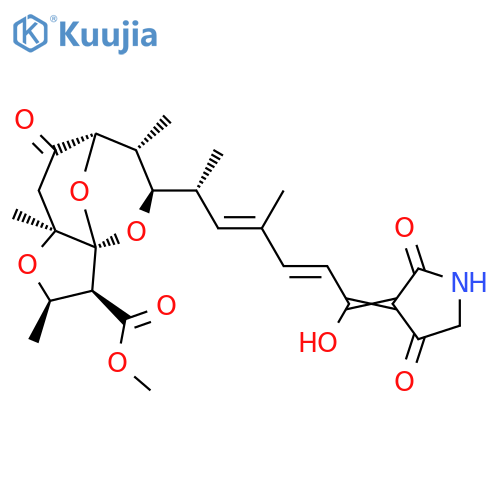 Methyl (1S,2S,3R,5S,8S,9R,10R)-10-[(2R,3E,5E)-7-(2,4-dioxopyrrolidin-3-ylidene)-7-hydroxy-4-methylhepta-3,5-dien-2-yl]-3,5,9-trimethyl-7-oxo-4,11,12-trioxatricyclo[6.3.1.01,5]dodecane-2-carboxylate structure