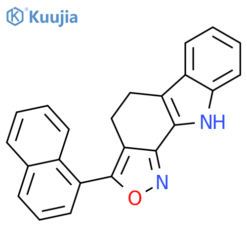 4H-ISOXAZOLO[3,4-A]CARBAZOLE, 5,10-DIHYDRO-3-(1-NAPHTHALENYL)- structure