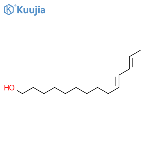 10,12-Tetradecadien-1-ol, (E,E)- structure