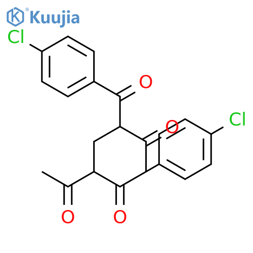 2,6-Heptanedione, 3,5-bis(4-chlorobenzoyl)- structure