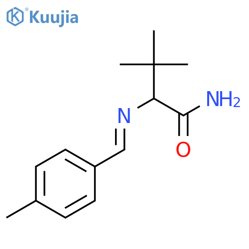 Butanamide, 3,3-dimethyl-2-[[(4-methylphenyl)methylene]amino]- structure
