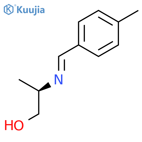 1-PROPANOL, 2-[[(4-METHYLPHENYL)METHYLENE]AMINO]-, (2R)- structure