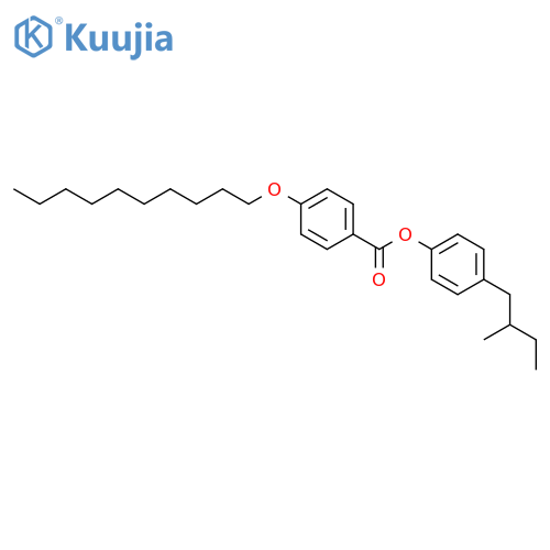 Benzoic acid,4-(decyloxy)-, 4-[(2S)-2-methylbutyl]phenyl ester structure