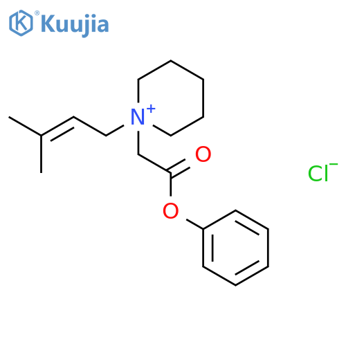 Piperidinium, 1-(3-methyl-2-butenyl)-1-(2-oxo-2-phenoxyethyl)-, chloride structure
