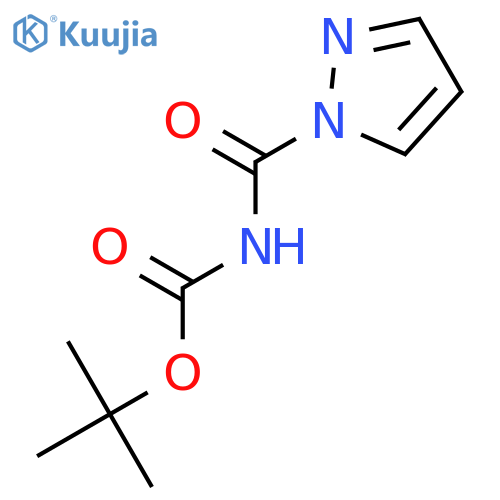 Carbamic acid, (1H-pyrazol-1-ylcarbonyl)-, 1,1-dimethylethyl ester (9CI) structure