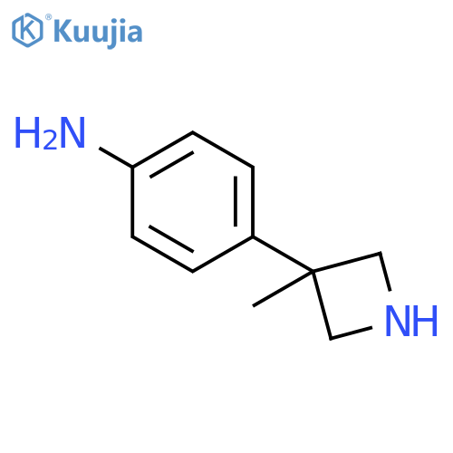 Benzenamine, 4-(3-methyl-3-azetidinyl)- structure