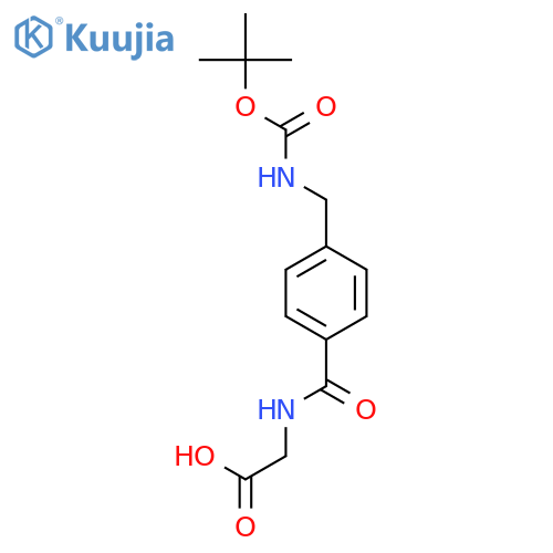 Glycine, N-[4-[[[(1,1-dimethylethoxy)carbonyl]amino]methyl]benzoyl]- structure