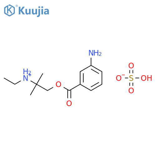 [1-(3-aminobenzoyl)oxy-2-methylpropan-2-yl]-ethylazanium;hydrogen Sulfate structure